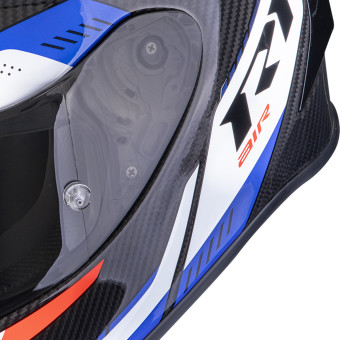 Scorpion Exo R1 Evo Carbon Air Propel Black White Red