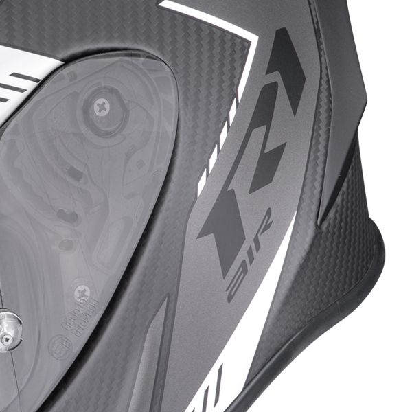 Scorpion Exo R1 Evo Carbon Air Propel Matt Black Silver