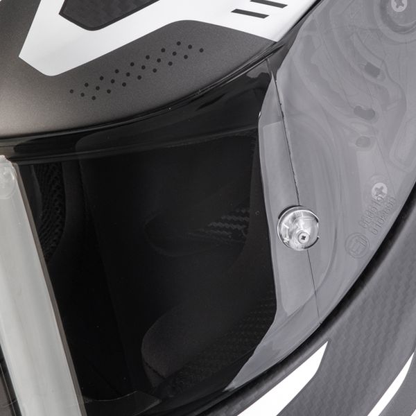 Scorpion Exo R1 Evo Carbon Air Propel Matt Black Silver