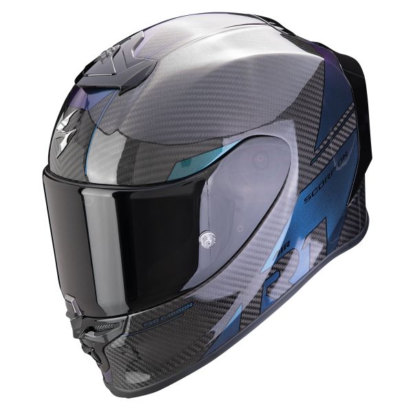 Casque Integral Scorpion Exo R1 Evo Carbon Air Rally Black Chameleon