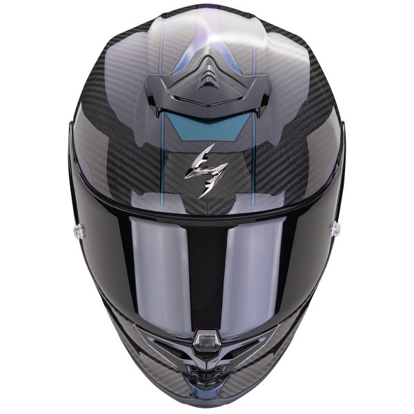 Scorpion Exo R1 Evo Carbon Air Rally Black Chameleon