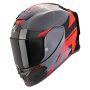Casque Integral Scorpion Exo R1 Evo Carbon Air Rally Black Red