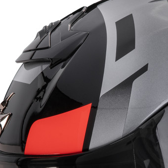 Scorpion Exo R1 Evo II Air Adrenaline Black Red Silver