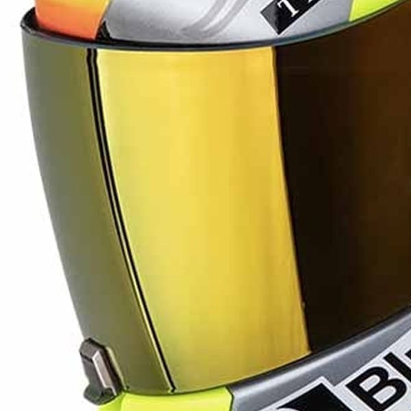 Scorpion Exo R1 Evo II Air Aron Misano Silver Neon Yellow Blue