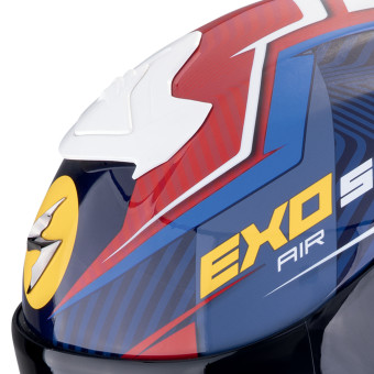 Scorpion Exo R1 Evo II Air Coup Black Red Yellow + Kit bluetooth 5R Lite