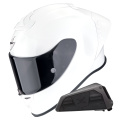 Pack Exo R1 Evo II Air Pearl White + Kit bluetooth Exo-Com Link-1