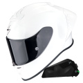 Pack Exo R1 Evo II Air Pearl White + Kit bluetooth Exo-Com Link-1C