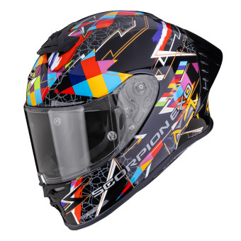Casque Integral Scorpion Exo R1 Evo II Air Pouls Black Multi
