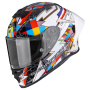 Casque Integral Scorpion Exo R1 Evo II Air Pouls White Multi
