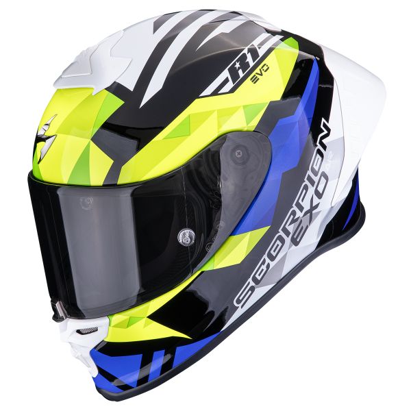 Casque Integral Scorpion EXO R1 Evo II Air Valere Black Blue Yellow Fluo Casque Integral Scorpion EXO R1 Evo II Air Valere Black Blue Yellow Fluo