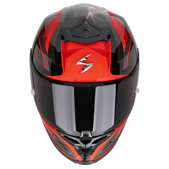 Scorpion Exo R1 Evo II Air Vital Black Silver Red + Kit bluetooth Exo-Com Link-1