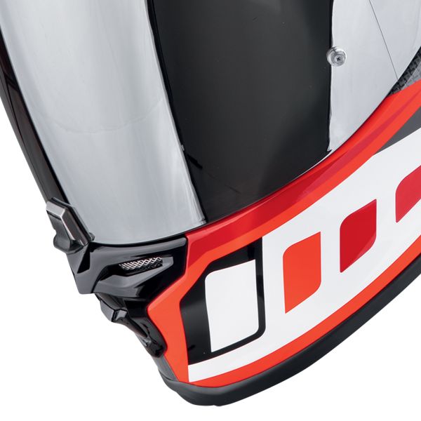 Scorpion Exo R1 Evo II Air Vital Grey White Red + Kit bluetooth Exo-Com Link-1