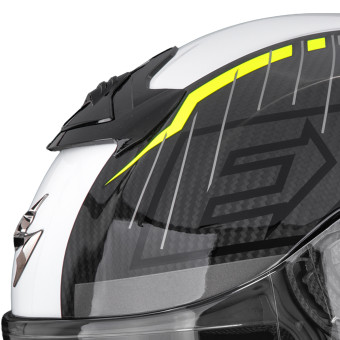Scorpion Exo R1 Evo II Carbon Air Surge Black White Neon Yellow