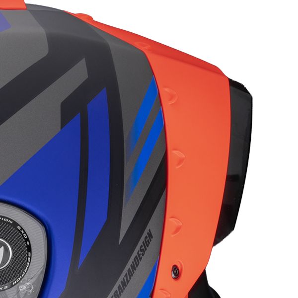 Scorpion Exo Race Air Fury Matt Black Grey Blue