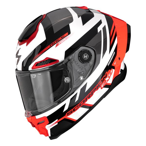 Casque Integral Scorpion Exo Race Air Fury White Silver Red