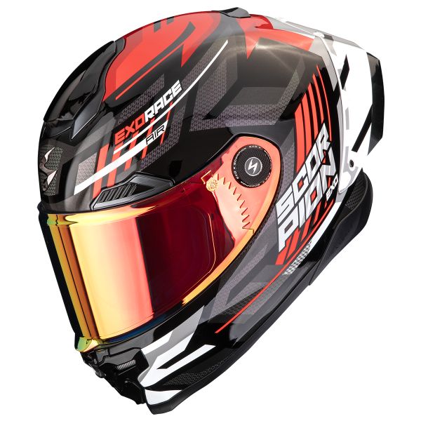 Casque Integral Scorpion Exo Race Air Kobra Black Red