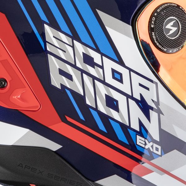 Scorpion Exo Race Air Kobra Blue Yellow Red