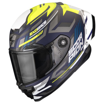 Casque Integral Scorpion Exo Race Air Kobra Matt Blue Neon Yellow