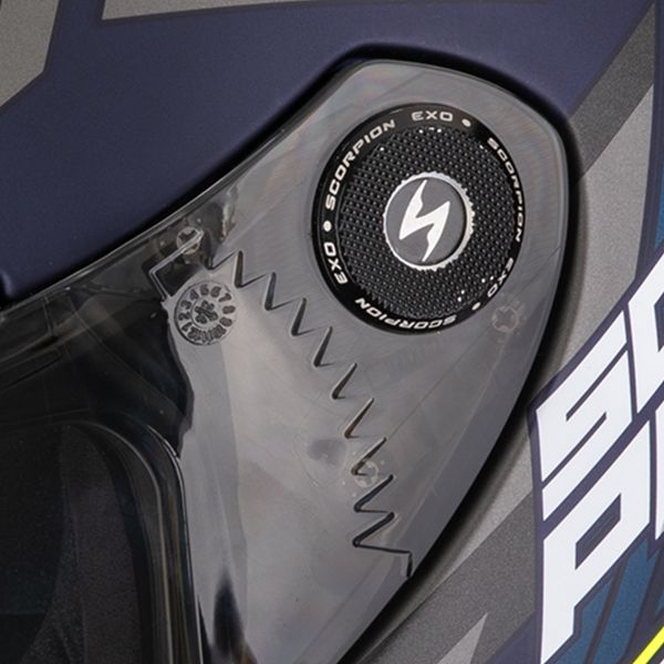 Scorpion Exo Race Air Kobra Matt Blue Neon Yellow