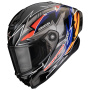 Casque Integral Scorpion Exo Race Air Moove On Black Blue Orange