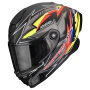 Casque Integral Scorpion Exo Race Air Moove On Matt Black Red Yellow