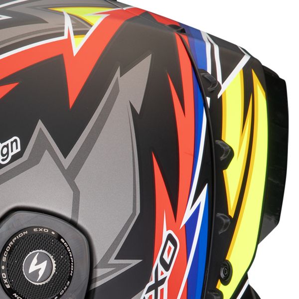 Scorpion Exo Race Air Moove On Matt Black Red Yellow