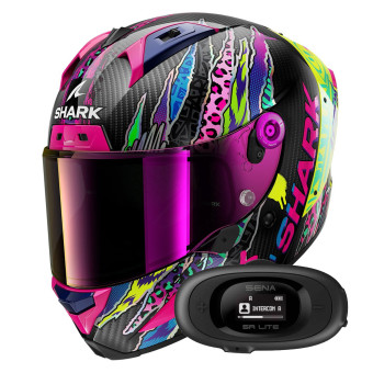 Casque Integral Shark Aeron Fawn DVY + Kit bluetooth 5R Lite Solo