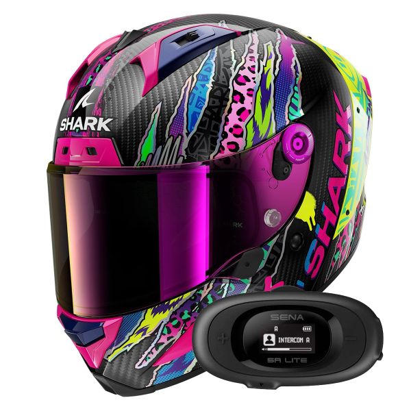 Casque Integral Shark Aeron Fawn DVY + Kit bluetooth 5R Lite Solo