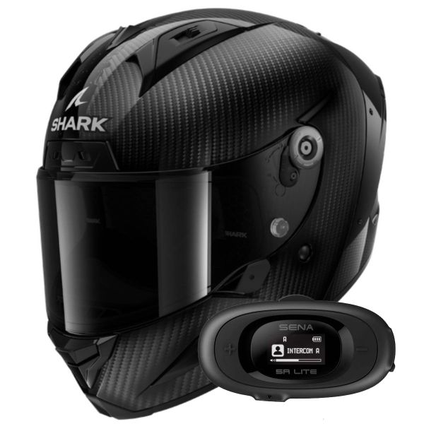 Casque Integral Shark Aeron Full Carbon DAD + Kit bluetooth 5R Lite Solo