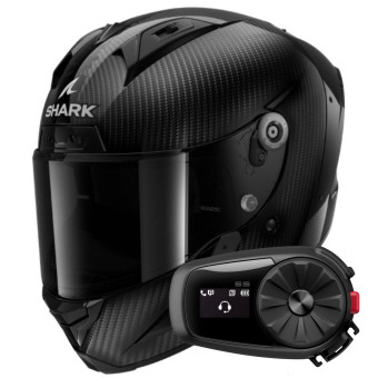 Casque Integral Shark Aeron Full Carbon DAD + Kit Bluetooth 5S Solo Casque Integral Shark Aeron Full Carbon DAD + Kit Bluetooth 5S Solo
