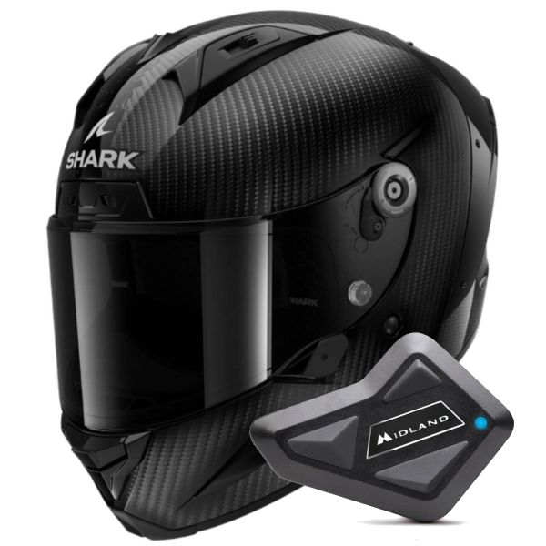 Casque Integral Shark Aeron Full Carbon DAD + Kit Bluetooth BT Mini