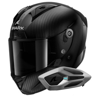 Casque Integral Shark Aeron Full Carbon DAD + Kit Bluetooth Sena for Shark Mesh Solo Casque Integral Shark Aeron Full Carbon DAD + Kit Bluetooth Sena for Shark Mesh Solo