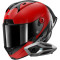 Pack Aeron GP Blank SP Carbon Red Anthracite + Kit Bluetooth Sena for Shark M