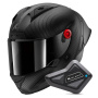Casque Integral Shark Aeron GP Blank SP Full Carbon Mat + Kit Bluetooth BT Mini