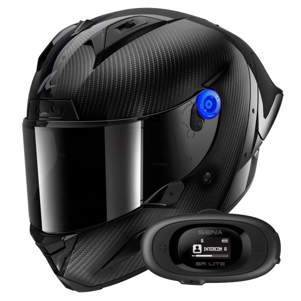 Casque Integral Shark Aeron GP FIM 2 Racing Full Carbon DKD + Kit bluetooth 5R Lite Solo