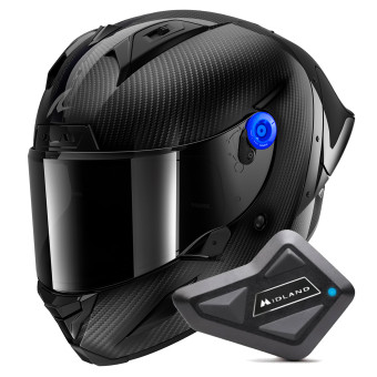 Casque Integral Shark Aeron GP FIM Racing Full Carbon DKD + Kit Bluetooth BT Mini