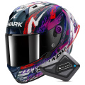 Pack Aeron GP Fim Racing Replica Zarco Signature Carbon DWV + Kit Bluetooth B