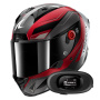 Casque Integral Shark Aeron Mekarium DRS + Kit bluetooth 5R Lite Solo