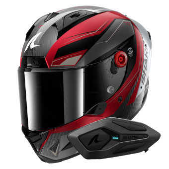 Casque Integral Shark Aeron Mekarium DRS + Kit Bluetooth Sena for Shark Solo