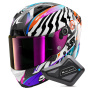 Casque Integral Shark Aeron Speed-Fancy DWO + Kit Bluetooth BT Mini