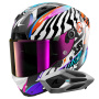 Casque Integral Shark Aeron Speed-Fancy DWO + Kit Bluetooth Sena for Shark Mesh