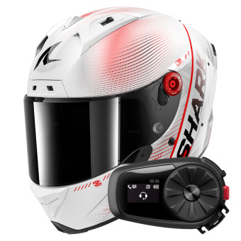 Casque Integral Shark Aeron Speed-Tech DWR + Kit Bluetooth 5S Solo