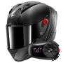 Casque Integral Shark Aeron Speed-Tech Mat DAK + Kit Bluetooth 5S Solo
