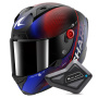 Casque Integral Shark Aeron Speed-Tech Mat DBR + Kit Bluetooth BT Mini