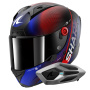 Casque Integral Shark Aeron Speed-Tech Mat DBR + Kit Bluetooth Sena for Shark Mesh