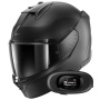 Casque Integral Shark D-Skwal 3 Dark Shadow Edition Mat A08 + Kit Bluetooth 5R Lite