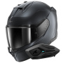 Casque Integral Shark D-Skwal 3 Dark Shadow Edition Mat B16 + Kit Bluetooth Sena for Shark Sol