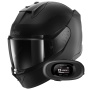 Casque Integral Shark D-Skwal 3 Dark Shadow Edition Mat KMA + Kit bluetooth 5R Lite Solo