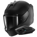 Pack D-Skwal 3 Dark Shadow Edition Mat KMA + Kit Bluetooth Sena for Shark Sol