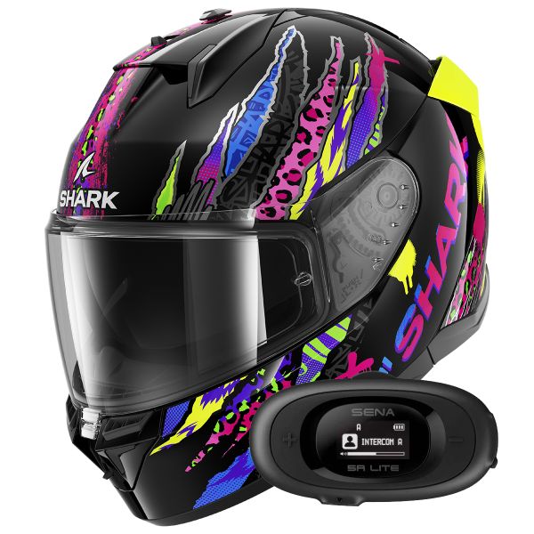 Casque Integral Shark D-Skwal 3 Fawn KVY + Kit Bluetooth 5R Lite
